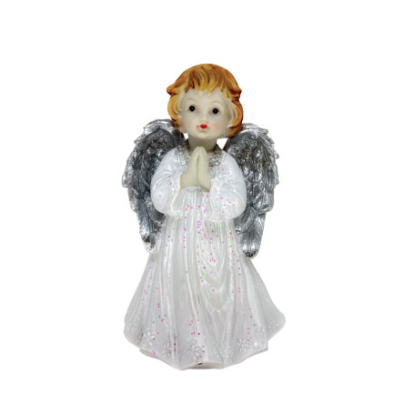 IMAGEM - ANJO REZANDO - BRANCO - 18CM