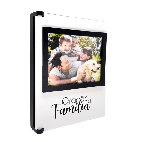 CAIXA PORTA RETRATO ARTICULADA - ORAÇÃO DA FAMÍLIA