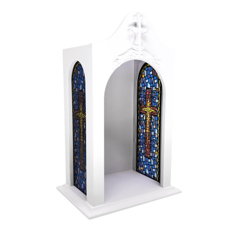 CAPELA COM VITRAL - 24,5CM