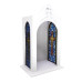 CAPELA COM VITRAL - 24,5CM