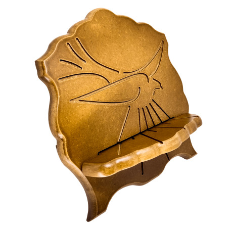 PORTA BÍBLIA - ESPÍRITO SANTO - NATURAL - 27CM