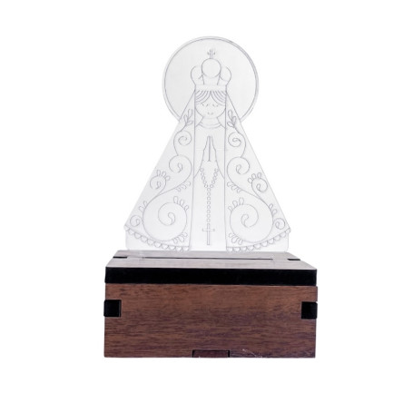 LUMINÁRIA DE ACRÍLICO - NOSSA SENHORA APARECIDA
