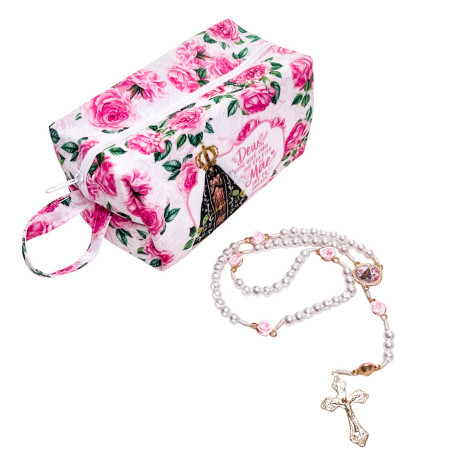 TERÇO COM NECESSAIRE - NOSSA SENHORA APARECIDA