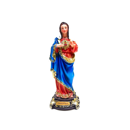 IMAGEM SAGRADO CORAÇÃO DE MARIA - 14CM 