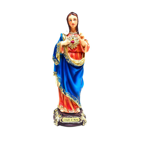 IMAGEM SAGRADO CORAÇÃO DE MARIA - 23CM