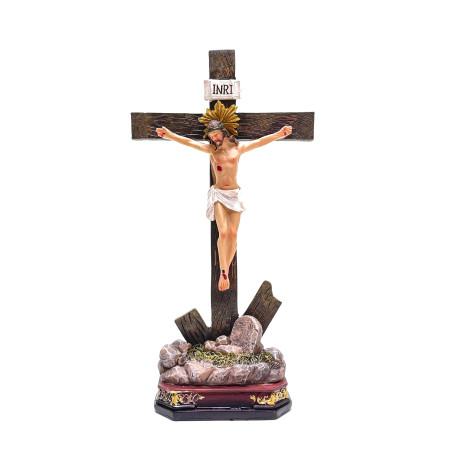 CRUCIFIXO DE RESINA - 23,5CM