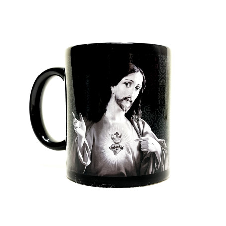 CANECA DE CERÂMICA - SAGRADO CORAÇÃO DE JESUS E MARIA