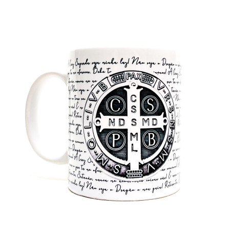 CANECA DE CERÂMICA - SÃO BENTO - BRANCA