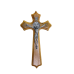 CRUCIFIXO DE PAREDE - MADEIRA MOLDADA - 25CM