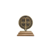 MEDALHA DE SÃO BENTO COM PEDESTAL - 6CM