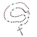 TERÇO DE CRISTAL - NOSSA SENHORA - ROXO