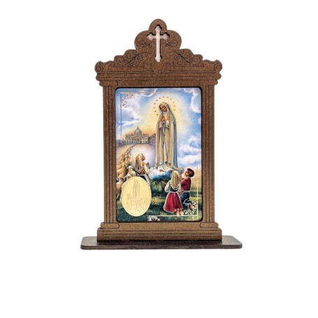 ORATÓRIO DE MESA - NOSSA SENHORA DE FÁTIMA - 14,5CM