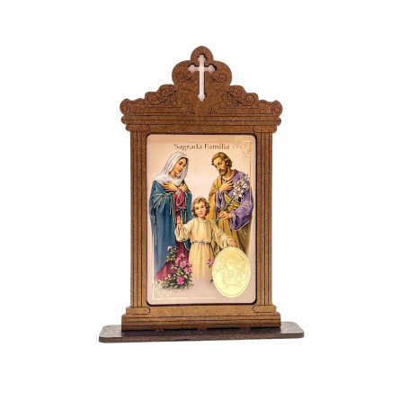 ORATÓRIO DE MESA - SAGRADA FAMÍLIA - 14,5CM
