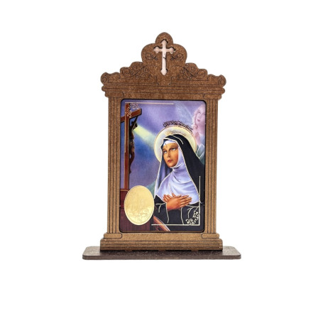 ORATÓRIO DE MESA - SANTA RITA - 14,5CM