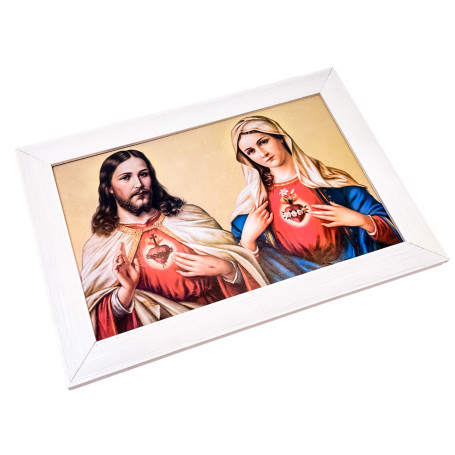 QUADRO - SAGRADO CORAÇÃO DE JESUS E MARIA