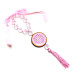 MEDALHÃO DE BERÇO - MADEIRA RESINADA - ROSA