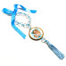 MEDALHÃO DE BERÇO - MADEIRA RESINADA - AZUL