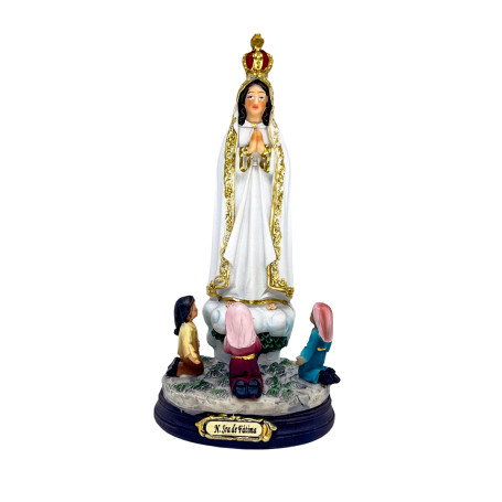IMAGEM FÁTIMA COM PASTORINHOS - 15,5CM
