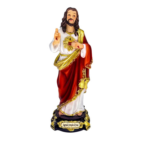 IMAGEM SAGRADO CORAÇÃO DE JESUS - 13,5CM