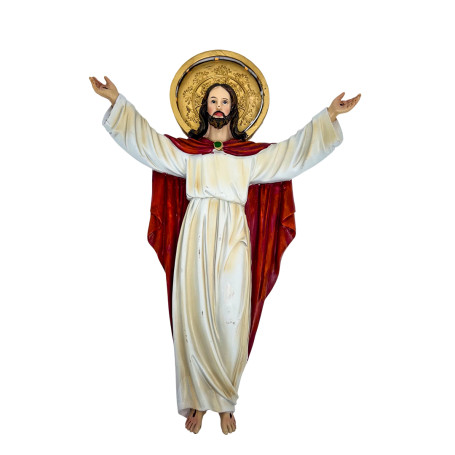 IMAGEM DE PAREDE - JESUS RESSUSCITADO - COM LED - 32CM
