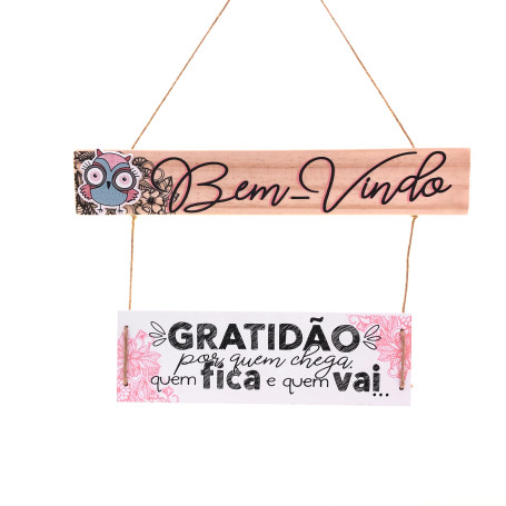 MÓBILE DE PAREDE - BEM VINDO