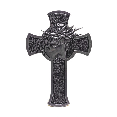CRUCIFIXO - FACE DE JESUS - PRATA