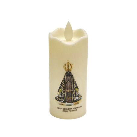  VELA ARTIFICIAL - 11CM - NOSSA SENHORA APARECIDA