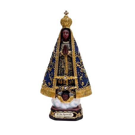 IMAGEM NOSSA SENHORA APARECIDA - MANTO AZUL - 20CM