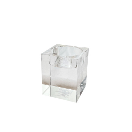 CASTIÇAL DE CRISTAL - QUADRADO - 6CM