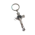 CHAVEIRO - CRUCIFIXO COM MEDALHA DE SÃO BENTO - PRATA