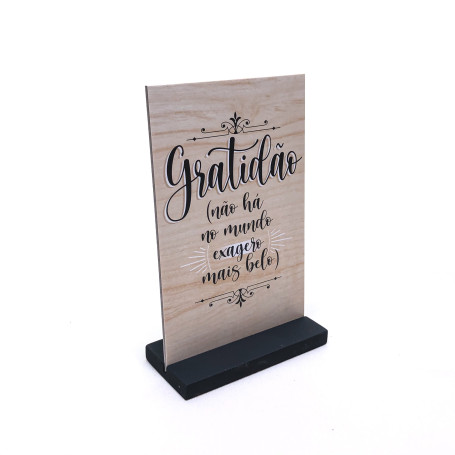 ENFEITE DE MESA - GRATIDÃO