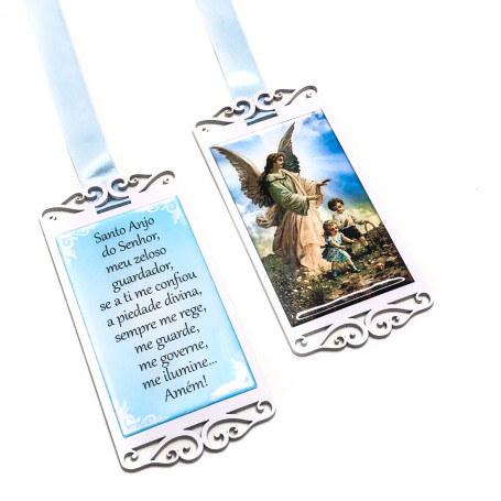 ESCAPULÁRIO DE PORTA - SANTO ANJO AZUL - MDF RESINADO