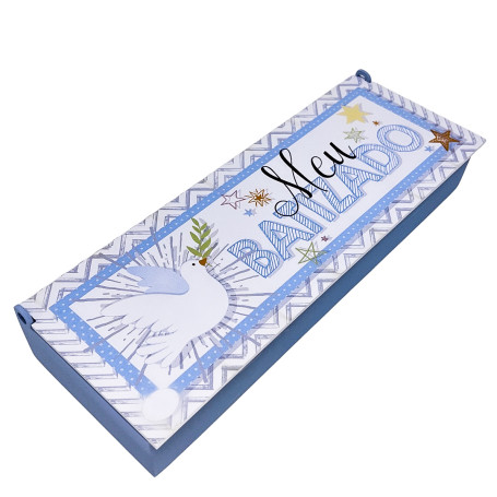 CAIXA ARTICULADA - MEU BATIZADO - AZUL