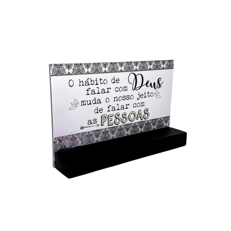 ENFEITE MADEIRINHA - O HÁBITO DE FALAR COM DEUS