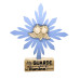 ENFEITE DE MESA - AZUL - RESPLENDOR COM ANJO ENFEITE DE MESA - AZUL - RESPLENDOR COM ANJO