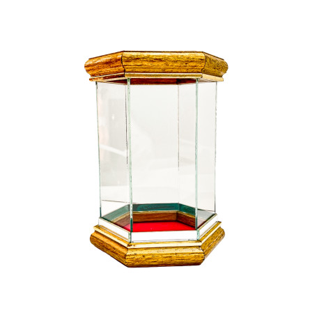 REDOMA DE VIDRO - DOURADA - 17CM