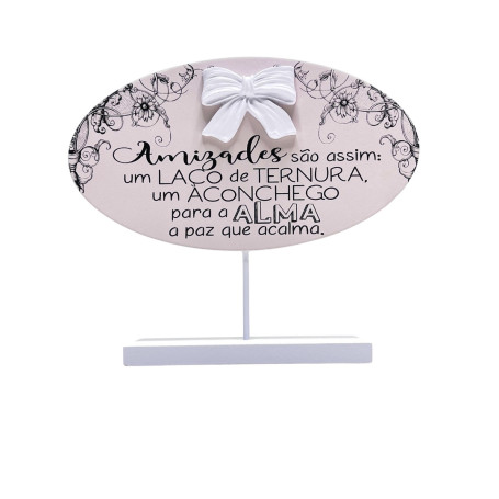 MADEIRINHA COM APLIQUE - AMIZADES