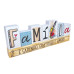 PLACA DE MESA - BASE CRU - FAMÍLIA