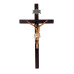 CRUCIFIXO - PAREDE - MADEIRA E RESINA - 36CM