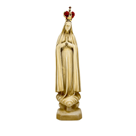 IMAGEM NOSSA SENHORA DE FÁTIMA - MARFIM - 28CM