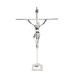 CRUCIFIXO MÉDIO COM BASE - PRATA - 30X19