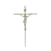 CRUCIFIXO PEQUENO - CRUZ REDONDA - PRATA - 21X13