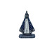 ENFEITE MINIATURA - BASE COLANTE - APARECIDA - PRATA