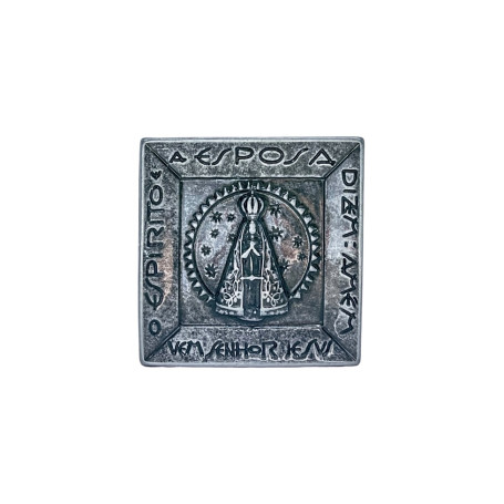 ENFEITE MINIATURA - NICHO DE APARECIDA - PRATA