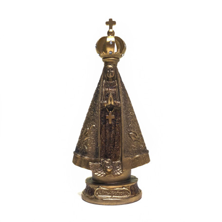 IMAGEM APARECIDA MILAGRE - 22CM - OURO VELHO