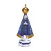IMAGEM APARECIDA MILAGRE - 22CM - AZUL COM DOURADO