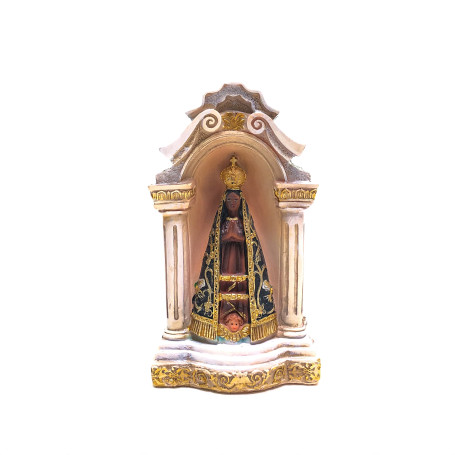 CAPELINHA COM IMAGEM DE NOSSA SENHORA APARECIDA - 13CM