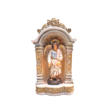 CAPELINHA COM IMAGEM DE SÃO GABRIEL - 13CM