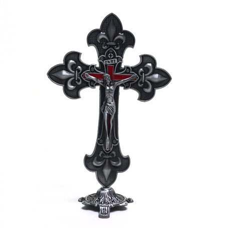 CRUCIFIXO DE METAL - 24,5CM - PRATA