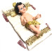 MENINO JESUS COM ALMOFADA - DOURADA - 37CM